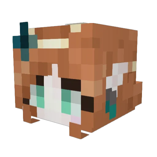 sasosisterss Minecraft avatar head, 3D render