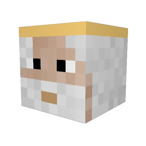 sasquatch1y6 Minecraft avatar head, 3D render