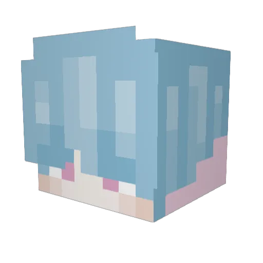 sassafrassloth Minecraft avatar head, 3D render