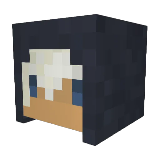 sasshi73 Minecraft avatar head, 3D render