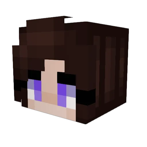 sassling Minecraft avatar head, 3D render