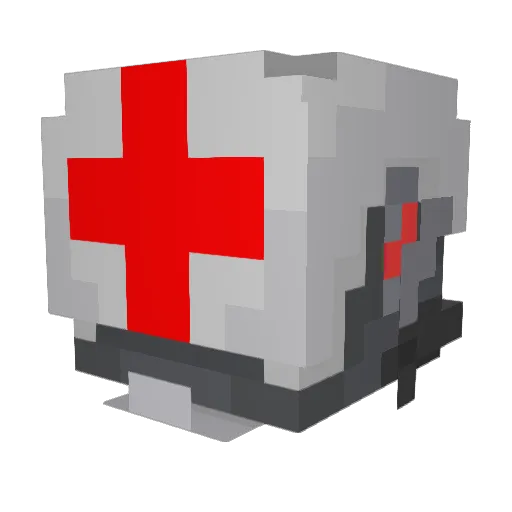 sasssna Minecraft avatar head, 3D render