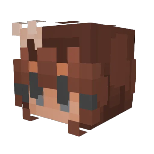 sassy2212 Minecraft avatar head, 3D render