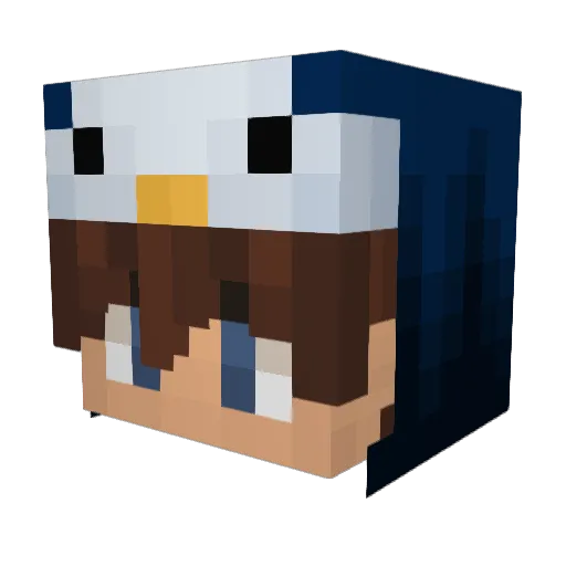 sassy_llama101 Minecraft avatar head, 3D render
