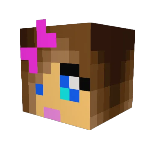 sassychick83 Minecraft avatar head, 3D render