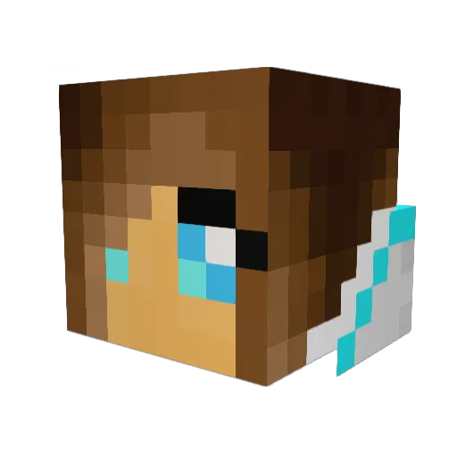sassyfrass12 Minecraft avatar head, 3D render