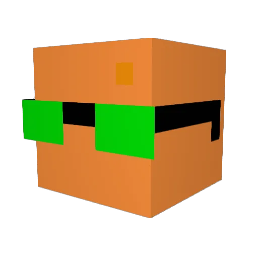 sasu_u Minecraft avatar head, 3D render