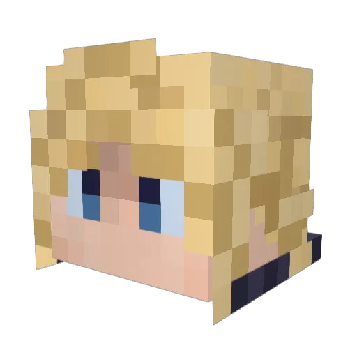 sasuke141001 Minecraft avatar head, 3D render