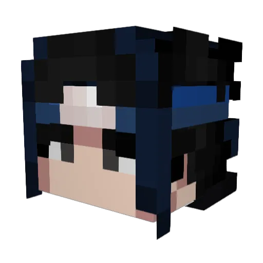sasuke_daddy Minecraft avatar head, 3D render