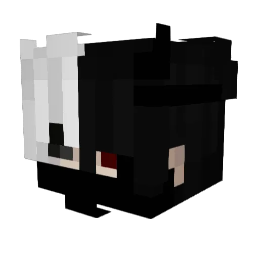 sasukedark56 Minecraft avatar head, 3D render