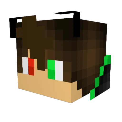 sasukekyle Minecraft avatar head, 3D render