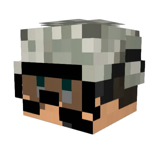 sasurai0117 Minecraft avatar head, 3D render