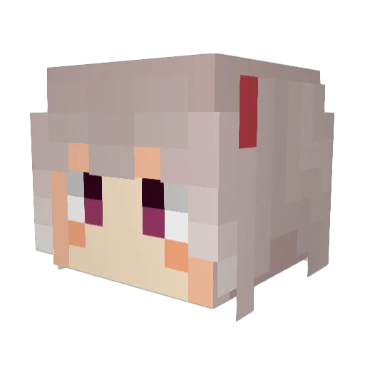 sasurai333 Minecraft avatar head, 3D render