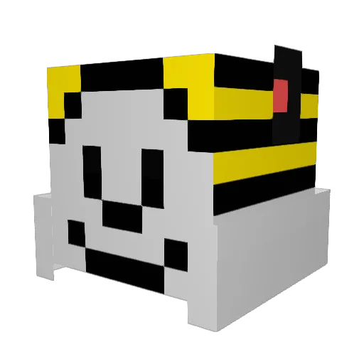 sasuurell Minecraft avatar head, 3D render