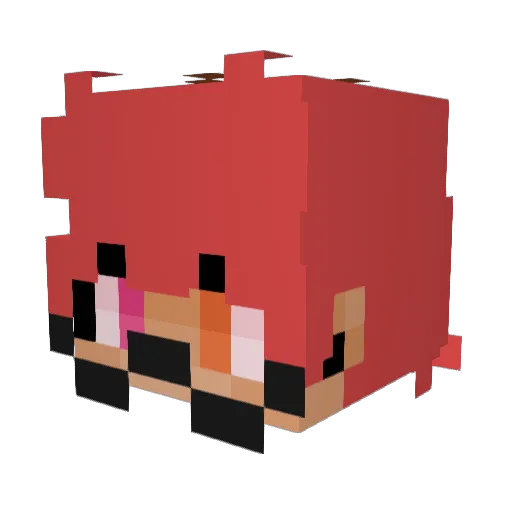 sataraexe Minecraft avatar head, 3D render