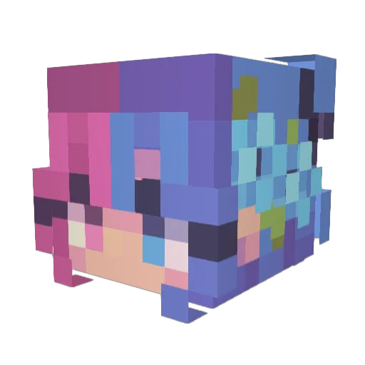 satchamee Minecraft avatar head, 3D render