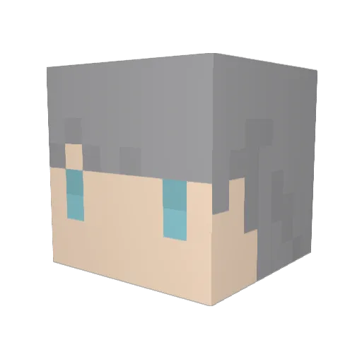 satellite1022 Minecraft avatar head, 3D render