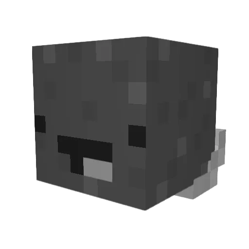 satellited09 Minecraft avatar head, 3D render