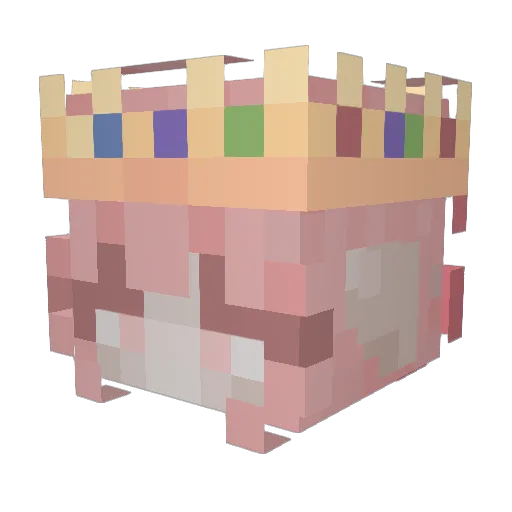 satgotsae Minecraft avatar head, 3D render