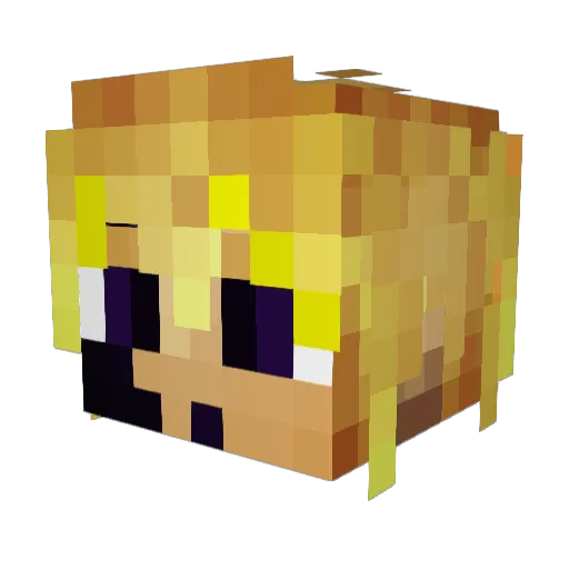 sathanisty Minecraft avatar head, 3D render
