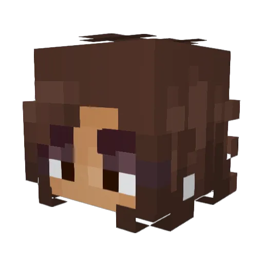 sathiparambil Minecraft avatar head, 3D render