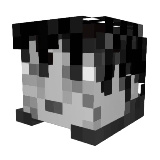 sati_p Minecraft avatar head, 3D render