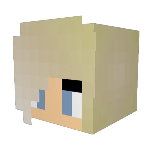 satin2013 Minecraft avatar head, 3D render