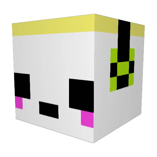 satiousui Minecraft avatar head, 3D render