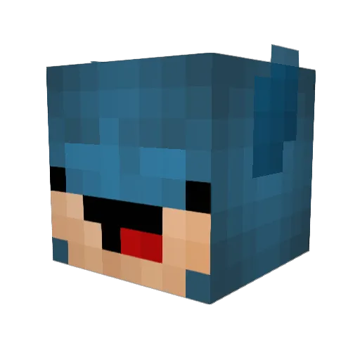 satixo Minecraft avatar head, 3D render