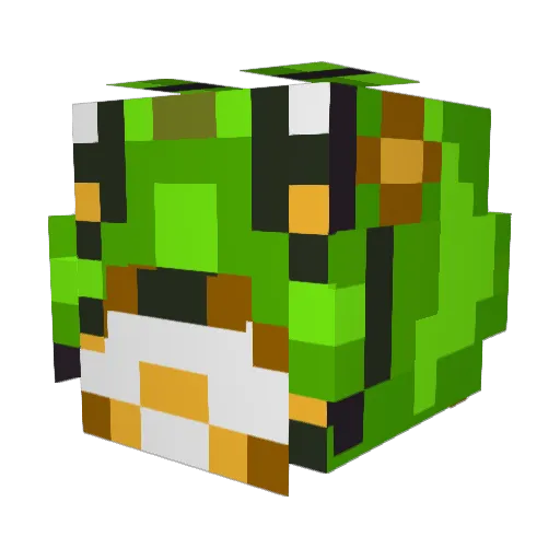 sato Minecraft avatar head, 3D render