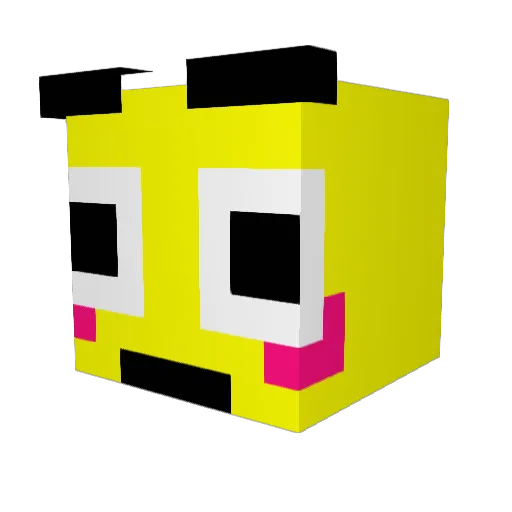 satoBBQ Minecraft avatar head, 3D render