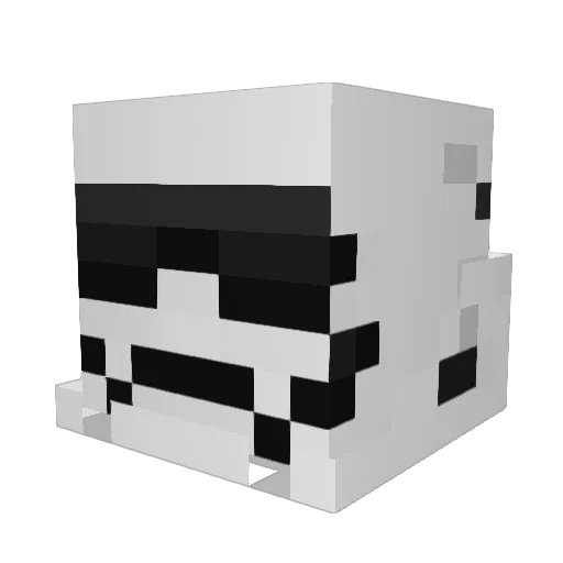 sato_an Minecraft avatar head, 3D render