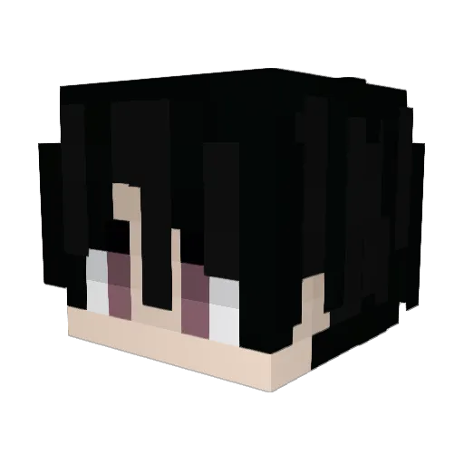 sato_eox Minecraft avatar head, 3D render
