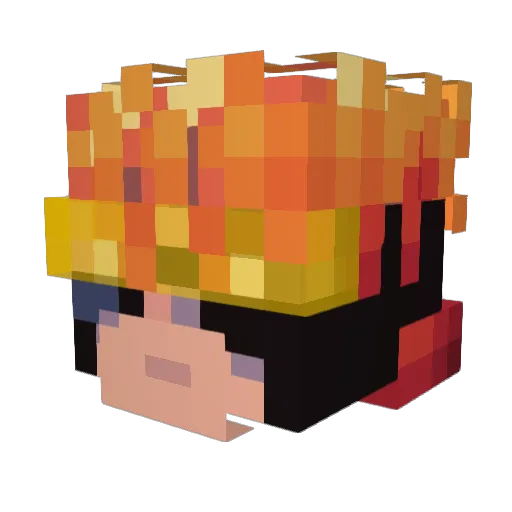 satoguy Minecraft avatar head, 3D render