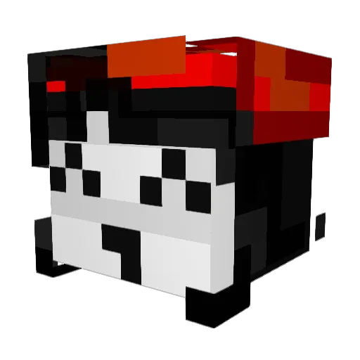 satohzx Minecraft avatar head, 3D render