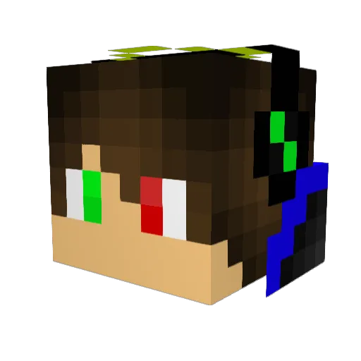 satokage1105 Minecraft avatar head, 3D render