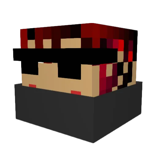 satopiroppi Minecraft avatar head, 3D render
