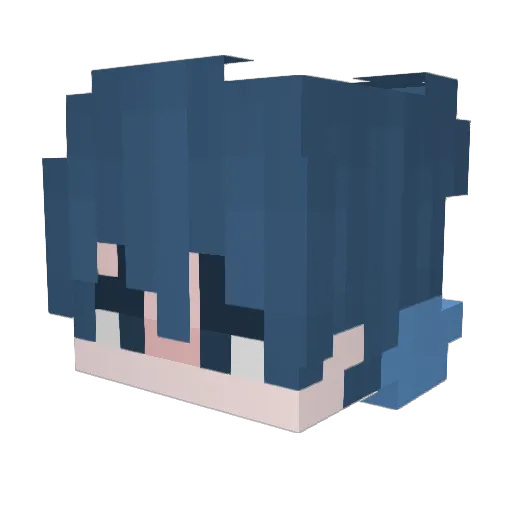 satou200306 Minecraft avatar head, 3D render