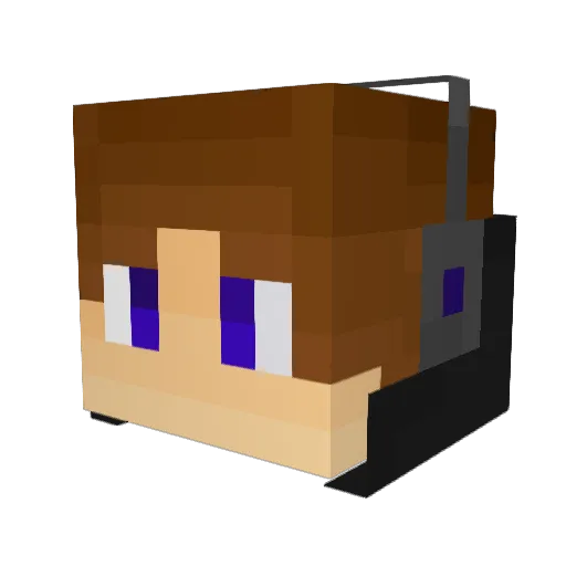 satrioobudiman Minecraft avatar head, 3D render