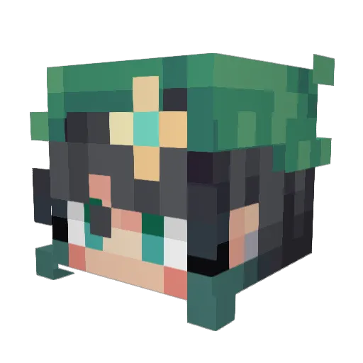 satsuniki04 Minecraft avatar head, 3D render