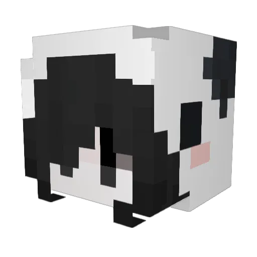 satsuwu Minecraft avatar head, 3D render