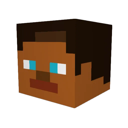 satterkerlLP Minecraft avatar head, 3D render