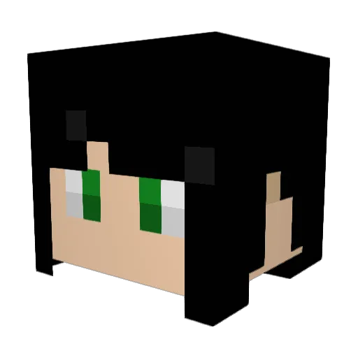 satuki0214 Minecraft avatar head, 3D render