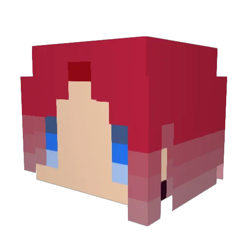 satuki0518 Minecraft avatar head, 3D render