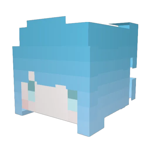 satuma1mo Minecraft avatar head, 3D render
