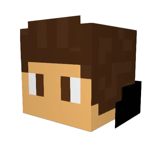 saturax Minecraft avatar head, 3D render