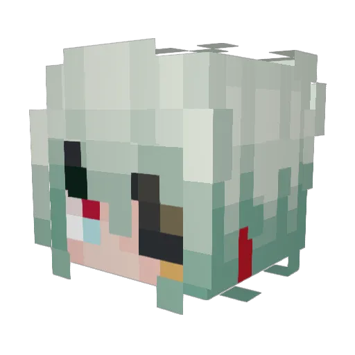 satvurns Minecraft avatar head, 3D render
