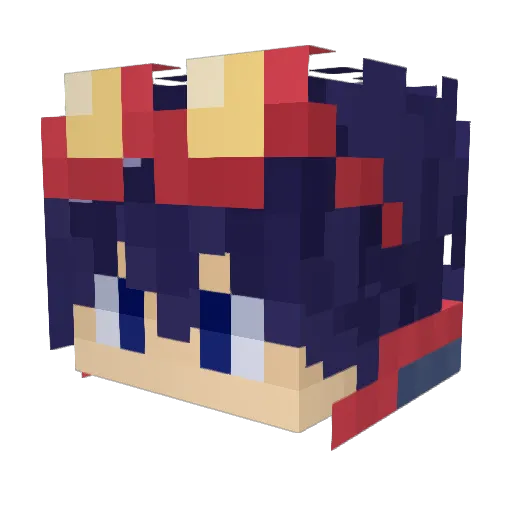 satyman08 Minecraft avatar head, 3D render