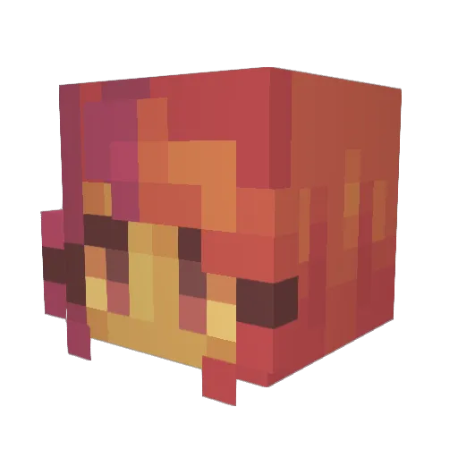 satyrdei Minecraft avatar head, 3D render