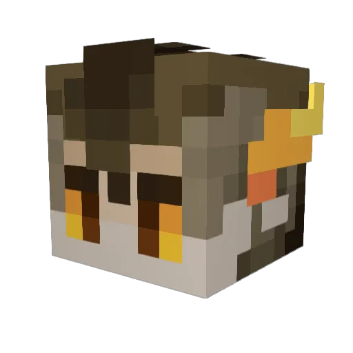 satyricalParody Minecraft avatar head, 3D render
